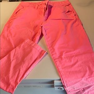 Gap hot pink khakis